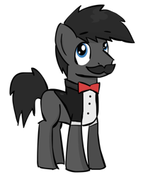Size: 803x994 | Tagged: safe, artist:flicktransition, oc, oc only, pony, cute, looking at you, male, moustache, simple background, sir, solo, stallion, transparent background, vector