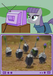 Size: 504x711 | Tagged: safe, maud pie, maud pie (episode), exploitable meme, meme, obligatory pony, pikmin, rock pikmin, tv meme