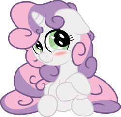 Size: 2764x2660 | Tagged: safe, artist:bobdude0, artist:jerick, sweetie belle, blushing, simple background, solo, transparent background, vector