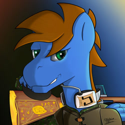 Size: 894x894 | Tagged: safe, artist:a wandering dragon, artist:a-wandering-dragon, oc, oc only, fallout equestria, solo