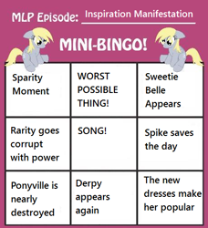 Size: 460x505 | Tagged: safe, pony, inspiration manifestation, bingo, mane, mini-bingo