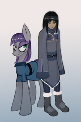 Size: 1440x2160 | Tagged: safe, artist:xenalollie, maud pie, maud pie (episode), avatar, crossover, eska, the legend of korra