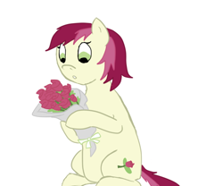 Size: 600x500 | Tagged: safe, roseluck, ask, bouquet, rose, rosereplies, solo, tumblr