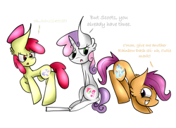 Size: 1024x746 | Tagged: safe, artist:lizziepotatopad, apple bloom, scootaloo, sweetie belle, sticker