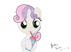 Size: 960x704 | Tagged: safe, artist:judhudson, sweetie belle, pony, unicorn, female, filly, solo