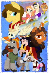 Size: 671x1000 | Tagged: safe, artist:nanook123, crossover, derrial book, firefly (series), hoban washburne, inara serra, jayne cobb, kaylee frye, malcolm reynolds, ponified, river tam, simon tam, zoe washburne