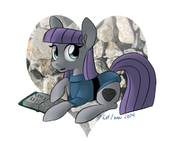 Size: 720x576 | Tagged: safe, artist:grayflower, maud pie, pony, maud pie (episode), looking at you, solo, sweatdrop