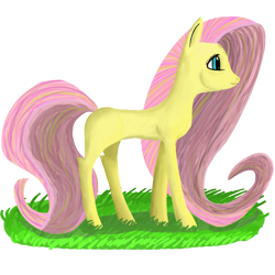 Size: 1000x1000 | Tagged: safe, artist:soulymans-real-self, oc, oc only, earth pony, pony, female, grass, mare, simple background, solo, transparent background, two toned mane, two toned tail, yellow coat