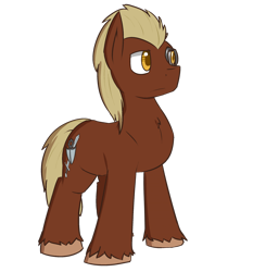 Size: 1280x1376 | Tagged: safe, artist:erthilo, oc, oc only, cyborg, earth pony, pony, fallout equestria, lamington, solo, treasure hunting