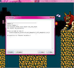 Size: 768x701 | Tagged: safe, screencap, error, game maker, megapony, simple background, text