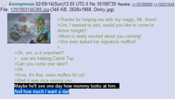 Size: 507x286 | Tagged: safe, dinky hooves, /mlp/, 4chan, feels, greentext, rejection, rejection is magic, sad, text