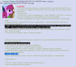 Size: 688x608 | Tagged: safe, berry punch, berryshine, /mlp/, 4chan, anon in equestria, greentext, rejection is magic, sad, text