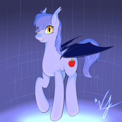 Size: 1800x1800 | Tagged: safe, artist:mythicaljazz, oc, oc only, bat pony, pony, solo