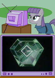 Size: 507x720 | Tagged: safe, maud pie, maud pie (episode), brave series, exploitable meme, g stone, king of braves gaogaigar, meme, obligatory pony, tv meme