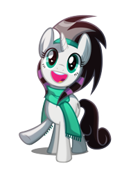 Size: 1509x1869 | Tagged: safe, artist:wicklesmack, oc, oc only, oc:sixtoh, pony, unicorn, clothes, scarf, solo