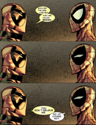 Size: 500x650 | Tagged: safe, edit, barely pony related, comic, deadpool, spider-man