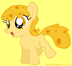 Size: 562x514 | Tagged: safe, artist:heartinarosebud, oc, oc only, food pony, original species, cheese, solo