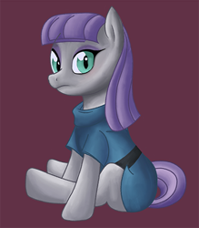 Size: 390x446 | Tagged: safe, artist:hpwendiz, maud pie, earth pony, pony, clothes, colored, female, mare, solo