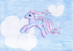 Size: 1024x727 | Tagged: safe, artist:normaleeinsane, g1, colorswirl ponies, solo, starswirl, traditional art