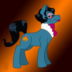 Size: 894x894 | Tagged: safe, artist:inkblot-rabbit, headmistress bloodgood, looking at you, monster high, ponified, solo