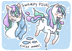 Size: 2480x1748 | Tagged: safe, artist:swampyfish, oc, oc only, goo pony, original species, solo