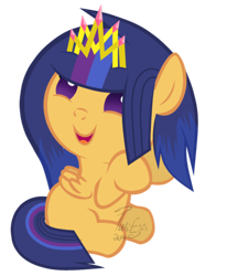 Size: 400x485 | Tagged: safe, artist:twiilightessence, oc, oc only, oc:nova star sparkle, pony, baby, baby pony, base used, foal, new crown, offspring, parent:flash sentry, parent:twilight sparkle, parents:flashlight, simple background, solo, transparent background, vector