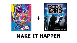 Size: 1280x720 | Tagged: safe, equestria girls, rainbow rocks, exploitable meme, make it happen, meme, rhythm game, rock band