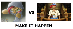 Size: 1844x740 | Tagged: safe, babs seed, ace attorney, babs the rapper, epic rap battle, exploitable meme, image macro, make it happen, marlon rimes, meme, phoenix wright, rap battle, rapper