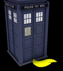 Size: 658x745 | Tagged: safe, artist:sparkyfox, doctor whooves, 3d, cg, doctor who, tardis