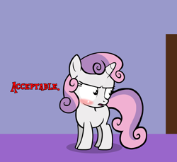 Size: 1280x1173 | Tagged: artist needed, safe, sweetie belle, blushing, solo, sweetiebellesbandb