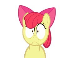 Size: 1600x1200 | Tagged: safe, artist:kuren247, apple bloom, faic, simple background, solo, transparent background, vector, wide eyes