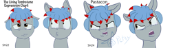 Size: 1440x405 | Tagged: safe, artist:pikapetey, oc, oc only, animation production, facial expressions, pastacon