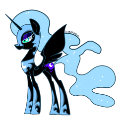 Size: 1500x1500 | Tagged: safe, artist:kimdragon321, nightmare moon, alicorn, pony, female, mare, profile, simple background, solo, transparent background