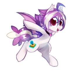 Size: 888x899 | Tagged: dead source, safe, artist:si1vr, oc, oc only, bat pony, pony, cute, fangs, necklace, solo