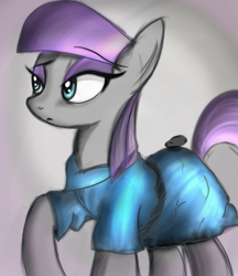 Size: 715x827 | Tagged: safe, artist:sakuracheetah, boulder (pet), maud pie, maud pie (episode), solo