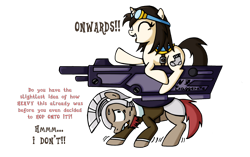 Size: 1280x802 | Tagged: safe, artist:quarium, derpibooru import, oc, oc only, curse of the lost kingdom, gun, weapon