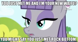 Size: 641x345 | Tagged: safe, edit, edited screencap, screencap, maud pie, maud pie (episode), caption, carlos, image macro, meme, solo, waifu