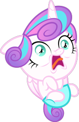 Size: 2917x4500 | Tagged: safe, artist:xebck, princess flurry heart, pony, the crystalling, absurd resolution, baby, baby pony, derp, diaper, ermahgerd, faic, floppy ears, open mouth, simple background, sneezing, solo, tongue out, transparent background, vector, wide eyes