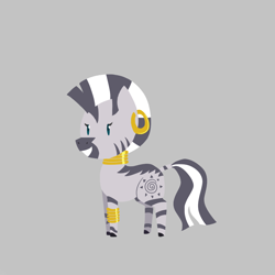 Size: 850x850 | Tagged: safe, artist:elslowmo, derpibooru import, zecora, zebra, chibi, solo