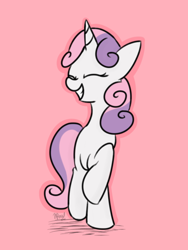 Size: 768x1024 | Tagged: safe, artist:leetle-pink-fudge, derpibooru import, sweetie belle, pony, unicorn, female, filly, solo