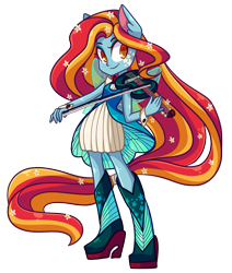 Size: 931x1097 | Tagged: safe, artist:looji, derpibooru import, oc, oc only, oc:fable, equestria girls, equestria girls-ified, ponied up, rainbow power, rainbow power-ified, solo