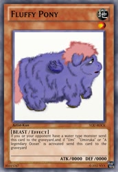 Size: 419x610 | Tagged: safe, artist:artist-kun, fluffy pony, card, fluffy pony drowns, yu-gi-oh!