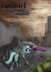 Size: 1240x1754 | Tagged: safe, artist:lightning5trike, artist:pantzar, derpibooru import, oc, oc only, fallout equestria, cover, fallout, gun, link in description, shotgun, weapon