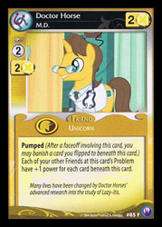 Size: 344x480 | Tagged: safe, derpibooru import, doctor horse, doctor stable, canterlot nights, ccg, enterplay, house m.d., solo