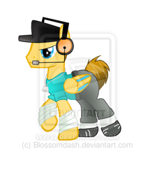 Size: 400x451 | Tagged: safe, artist:blossomdash, derpibooru import, pony, scout, solo, team fortress 2, watermark