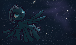 Size: 3341x2001 | Tagged: safe, artist:inlucidreverie, derpibooru import, oc, oc only, oc:novagaze, pegasus, pony, female, galaxy, mare, solo, stars