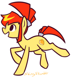 Size: 451x497 | Tagged: safe, artist:shinyvulpix, derpibooru import, ghost trick, lynne, ponified, solo