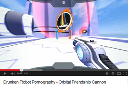 Size: 636x426 | Tagged: safe, derpibooru import, drunken robot pornography, orbital friendship cannon, reference, video game, youtube link