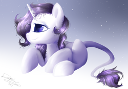 Size: 1500x1050 | Tagged: safe, artist:darkersounds, oc, oc only, oc:shooting star, pony, unicorn, leonine tail, solo, unicorn oc