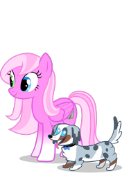 Size: 973x1222 | Tagged: safe, artist:agirl3003, oc, oc only, dog, pegasus, pony, heterochromia, pet, pet oc